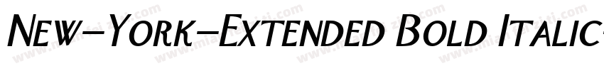 New-York-Extended Bold Italic字体转换